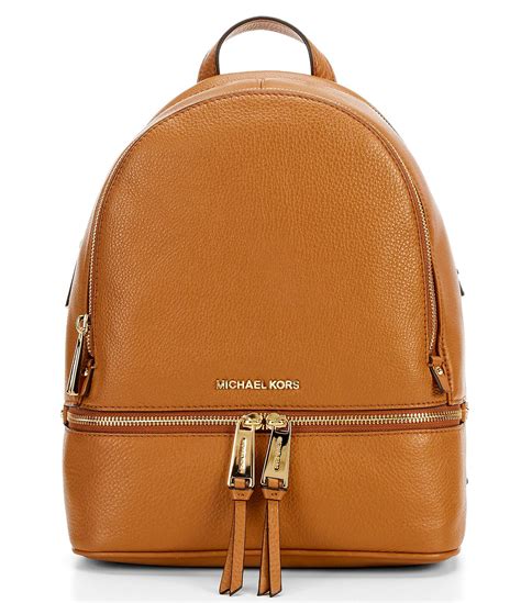 rugzak michael kors|Rhea Large Leather Backpack .